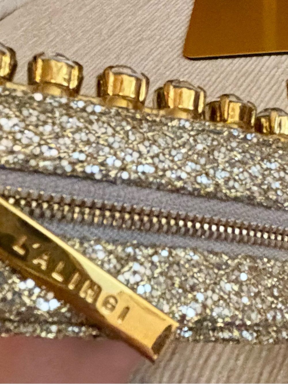 L’alingi Gold Crystal Butterfly Clutch Evening Bag Bridal Red Carpet - Picture 3 of 10